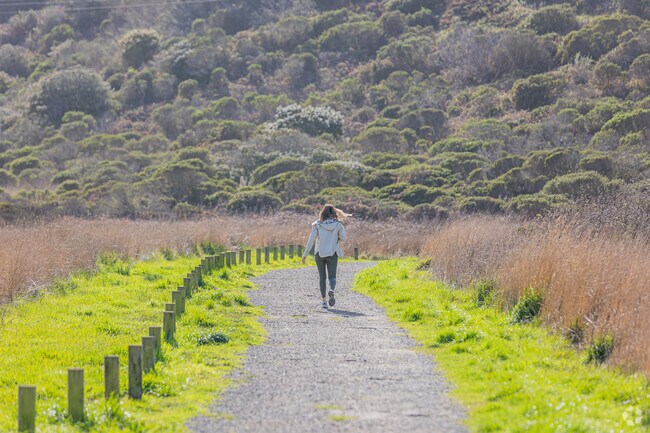 Exploring the natural beauty of El Granada's trails.