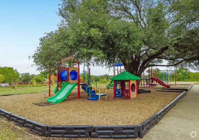 Harris Branch Neighborhood Park has two different playscapes for children of all ages.