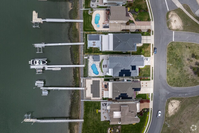 In Brigantine, the new homes along the bay have boat docks.