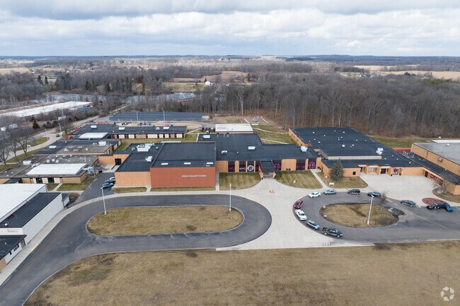 Addison Elementary Front Aerial