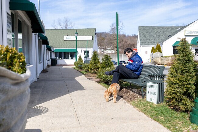 Along the sidewalks you can relax and visit the shops.