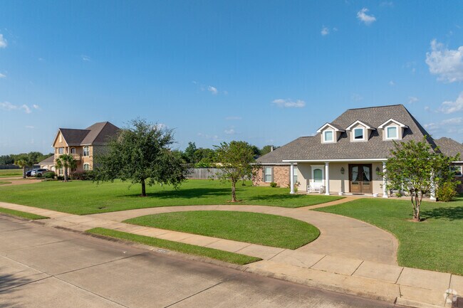 Tennyson Oaks homes often sit on larger lots with lots of room for growth.