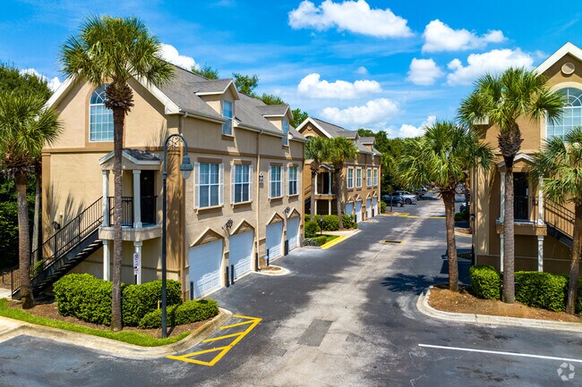 You can find large townhomes with garages in Park Central.