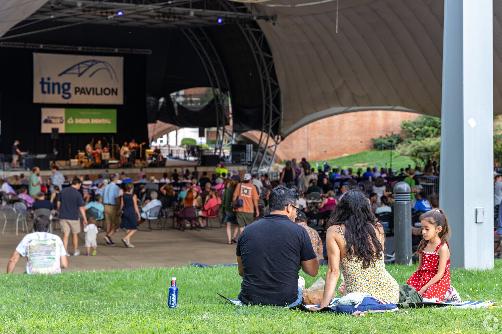 Families spend precious time together while enjoying time outside during Fridays after Five.