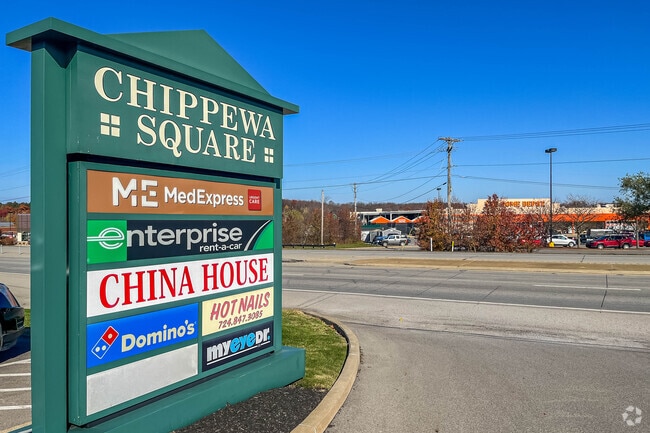 For quick shopping trips, head to Chippewa Square near New Galilee.