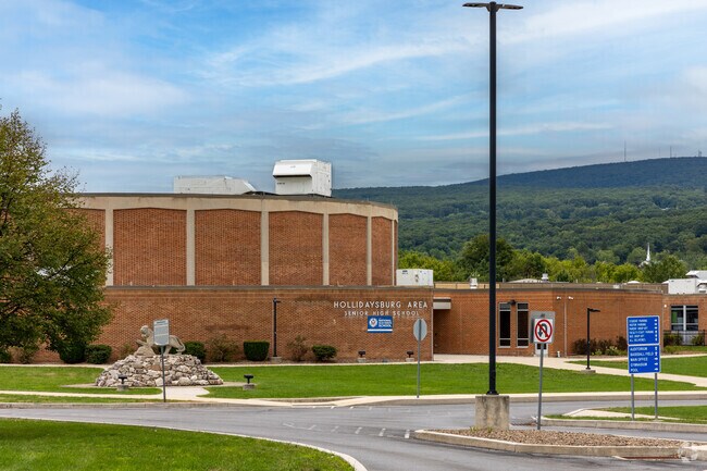 Hollidaysburg Area Senior High School serves the students in the surrounding areas.