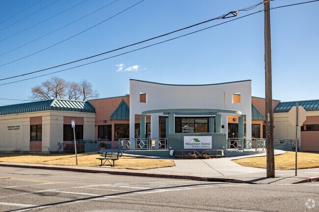 The Mountain Home public library supports the Mountain Home school district.