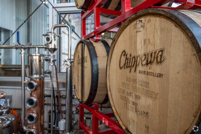 The Chippewa River Distillery specializes in rye whiskey.