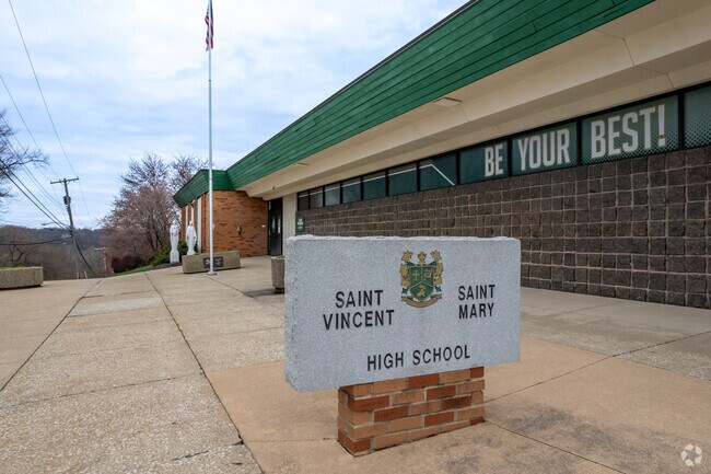 St Vincent-St Mary High School provides private education in the West Hill neighborhood.