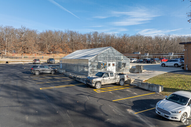 The greenhouse at Silex High School is perfect for agricultural education.