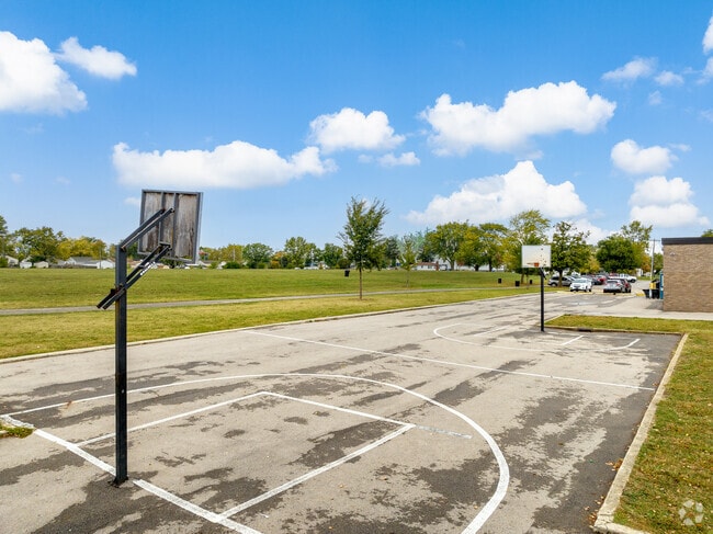 Westmoor Middle School in Valleyview Heights features a basketball course.