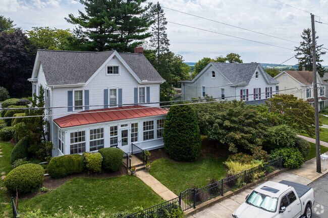 Farmhouse style homes are common in Honey Brook.