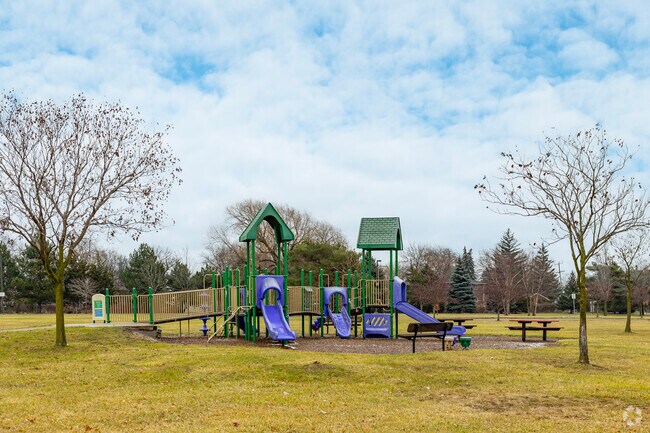 The modern play structures at Lapeer Park are perfect for children of all ages.