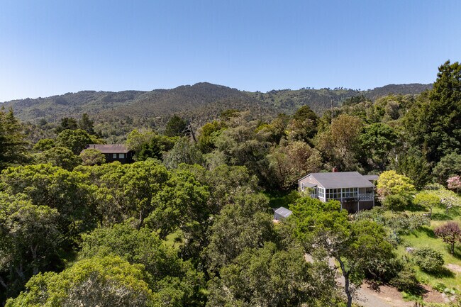 Inverness hillside homes enjoy views of Tomales Bay.