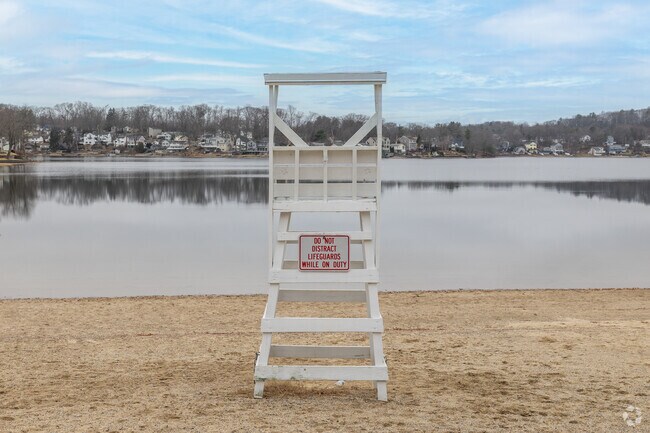 During the open season lifeguards watch over Memorial Beach near Gospel Hill.