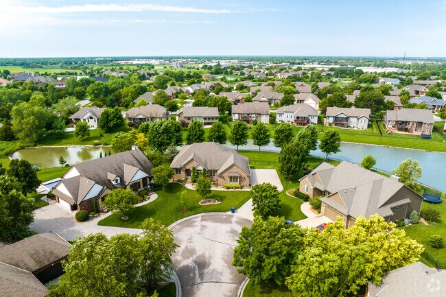 You will find several homes in Fox Ridge backing up to a fe different ponds.