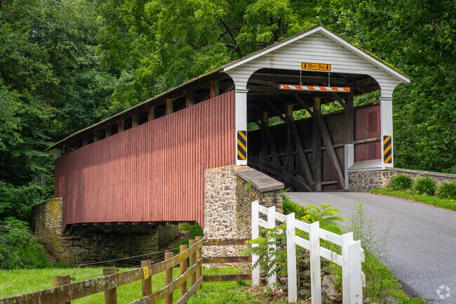 Mercer's Mill covered bridge in Atglen was built in 1880 to span the Octoraro Creek.