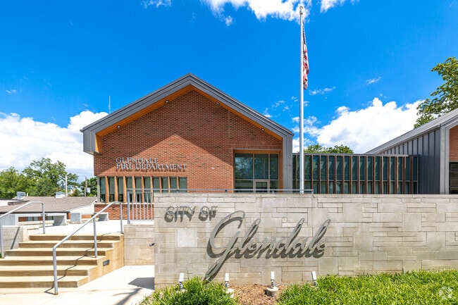 Glendale's fire station sits next to Glendale City Hall.
