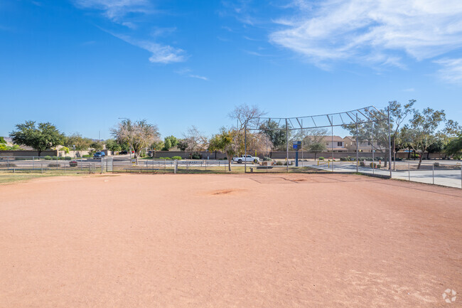 Play ball on the baseball field at Frontier Elementary School in Peoria.