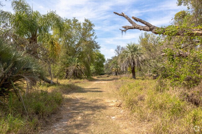 Take a walk on the nature trail through the preserve.
