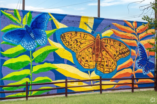 The vibrant murals make Milton-Montford come to life.
