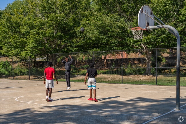 Residents of East Highland can visit Lakebottom Park for an afternoon game of pick up basketball