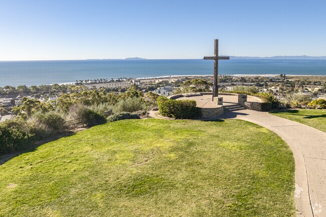 The Serra Cross overlooks Westside.