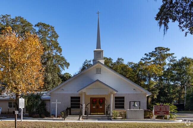The First African Baptist Church is located on the north side of Hilton Head Island.