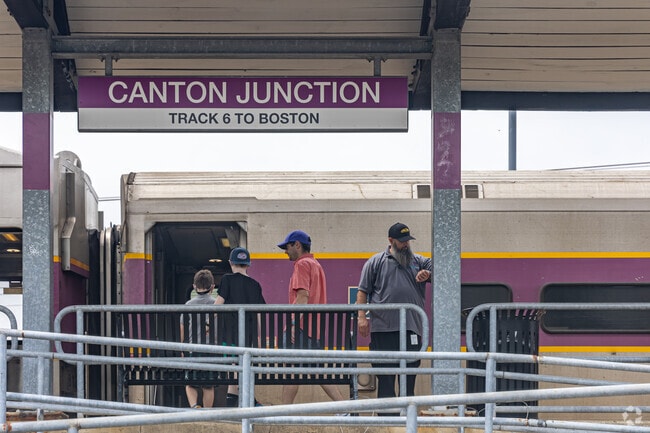 Commuters can use the Canton Junction station to reach nearby cities, including Boston.