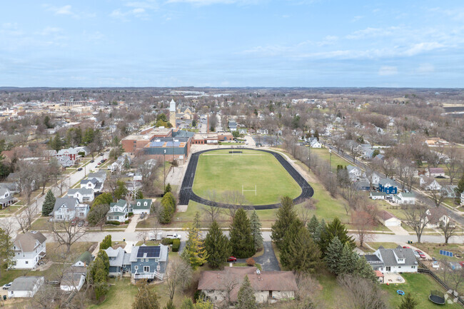 Fort Atkinson Middle School has plenty of green space for students to enjoy the outdoors.