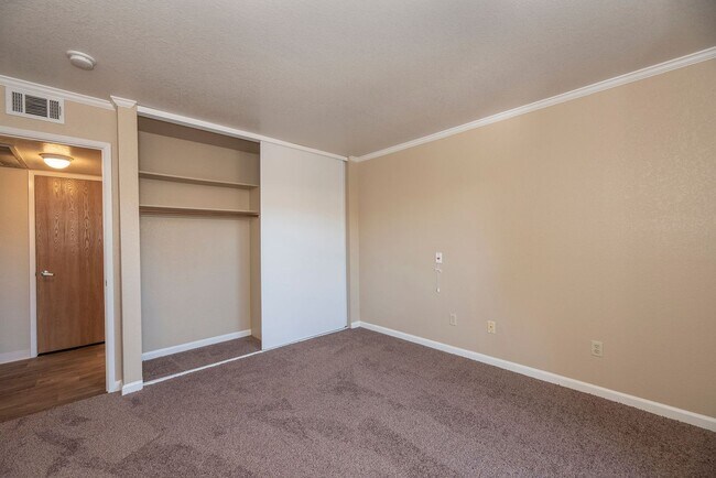 Bedroom with spacious closet