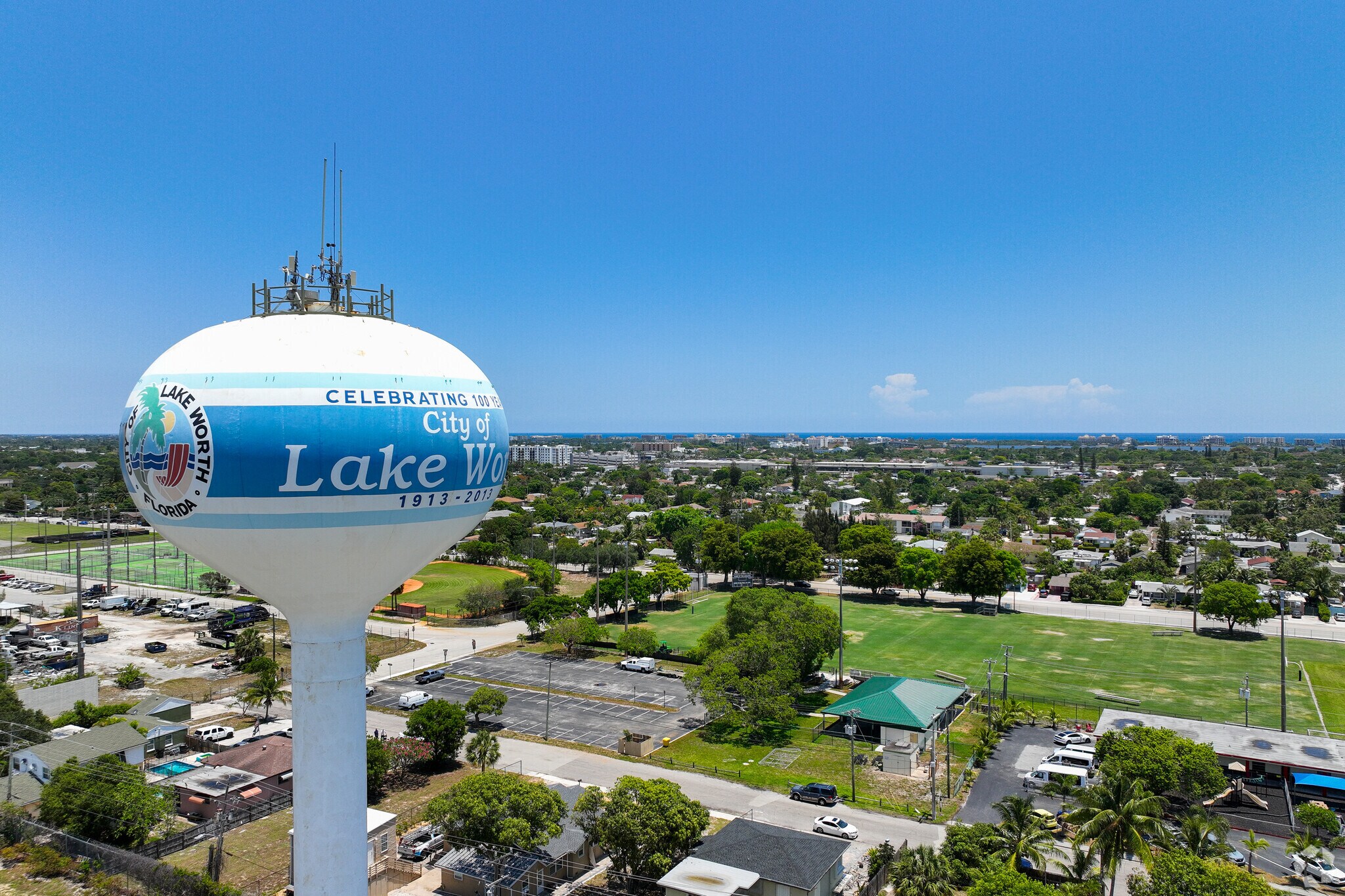 Lake Worth Beach water-tower is the symbol of the neighborhood.