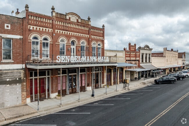 Sengelmann Hall anchors Schulenburg’s historic Main Street.