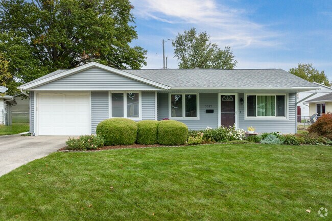 This well kempt lawn shows ownership pride in the Hazelwood neighborhood.