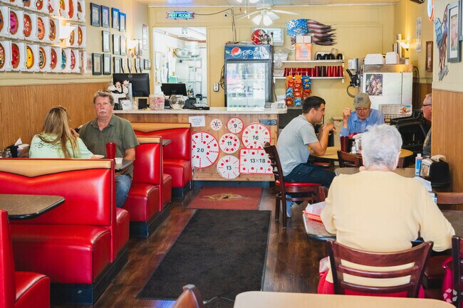 Red Angel Pizza in Hicksville offers classic pies in a family-friendly environment.
