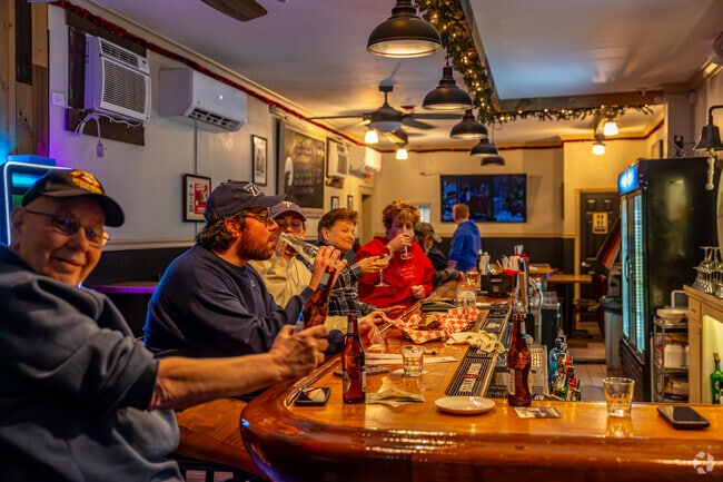 Wolf Burger in Whitman serves gourmet burgers with a full bar.