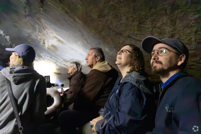 Visitors to Penn's Cave in Gregg spend about 45 minutes exploring the cavern by boat.