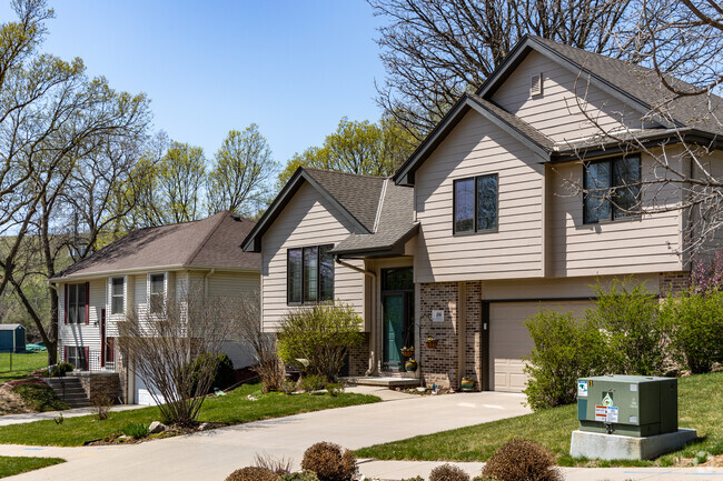 Many McPherson Hills homes feature well-kept landscaping.