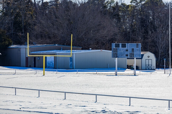 Perkins-Tryon Middle School offers sports field for children.