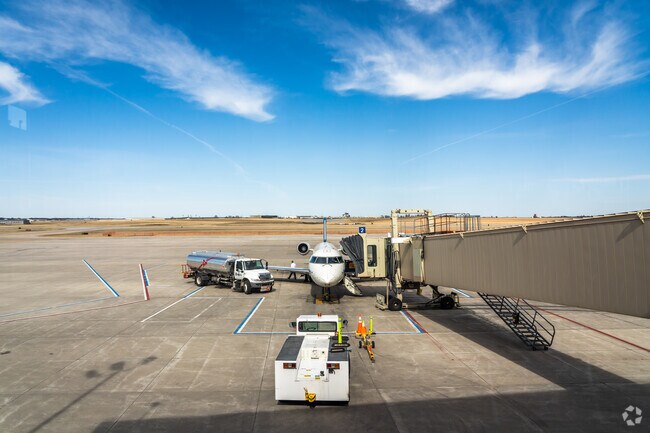 Wachter residents don't have to go far to catch a plane at Bismarck Municipal Airport.