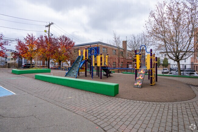 Students love the playground at Curtis Guild Elementary in Harbor View-Orient Heights.