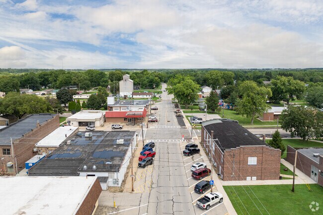 Sheridan’s village center offers a handful of essentials.