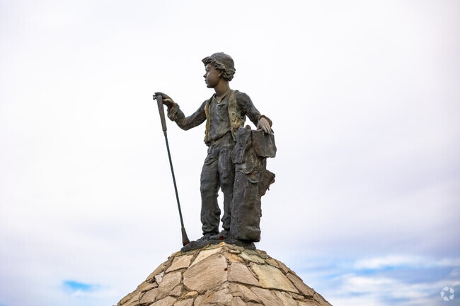 This statue meets you at the entry of one of Southeast Wichita's subdivisions.