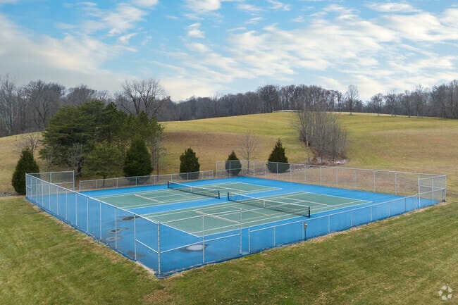 Letty Walter Park has tennis courts in a peaceful setting.