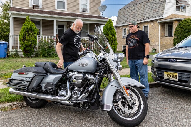 A Harley-Davidson motorcycle stands out as a favorite ride among Hopelawn residents.