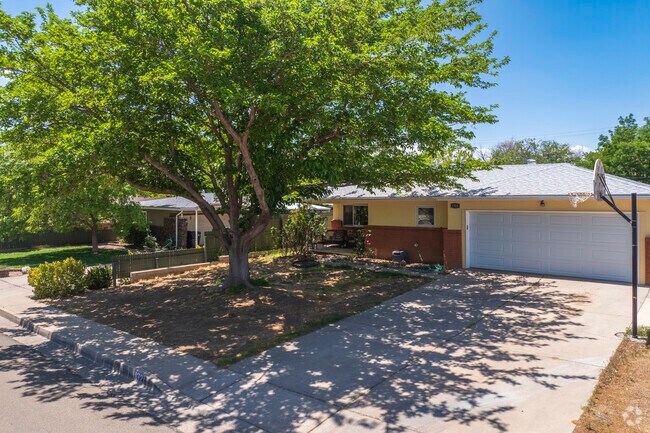 Tall trees shade the streets in the summer throughout Indian Moon.