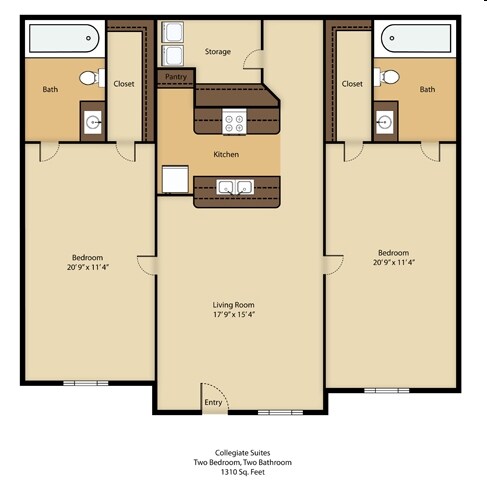 2BR/2BA