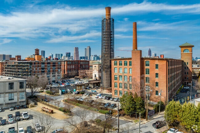 Cabbagetown's history goes back to the Fulton Cotton Mill, which is now residential lofts.