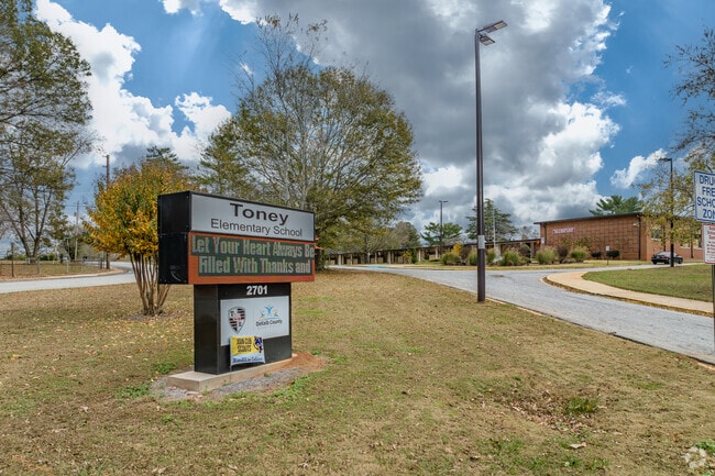 Toney Elementary School has 287 students.