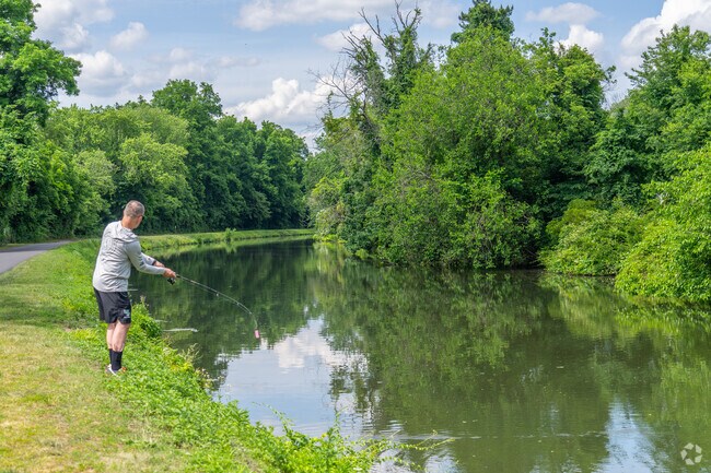 Locals love fishing in the canal at Lock 60 Recreation Area in Phoenixville.